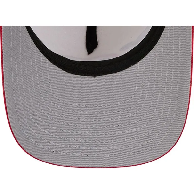 beige-und-rote-gebogene-snapback-kappe-9fifty-a-frame-precurved-hardwood-classics-der-houston-rockets-nba-von-new-era