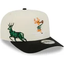 snapback-9fifty-a-frame-precurved-hardwood-classics-milwaukee-bucks-nba-new-era