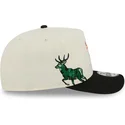 czapka-z-daszkiem-bezowo-czarna-snapback-9fifty-a-frame-precurved-hardwood-classics-milwaukee-bucks-nba-od-new-era