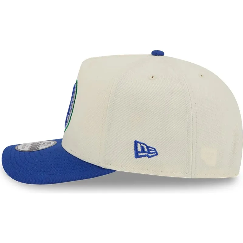 bojd-beige-och-bla-snapback-keps-9fifty-a-frame-precurved-hardwood-classics-fran-minnesota-timberwolves-nba-av-new-era