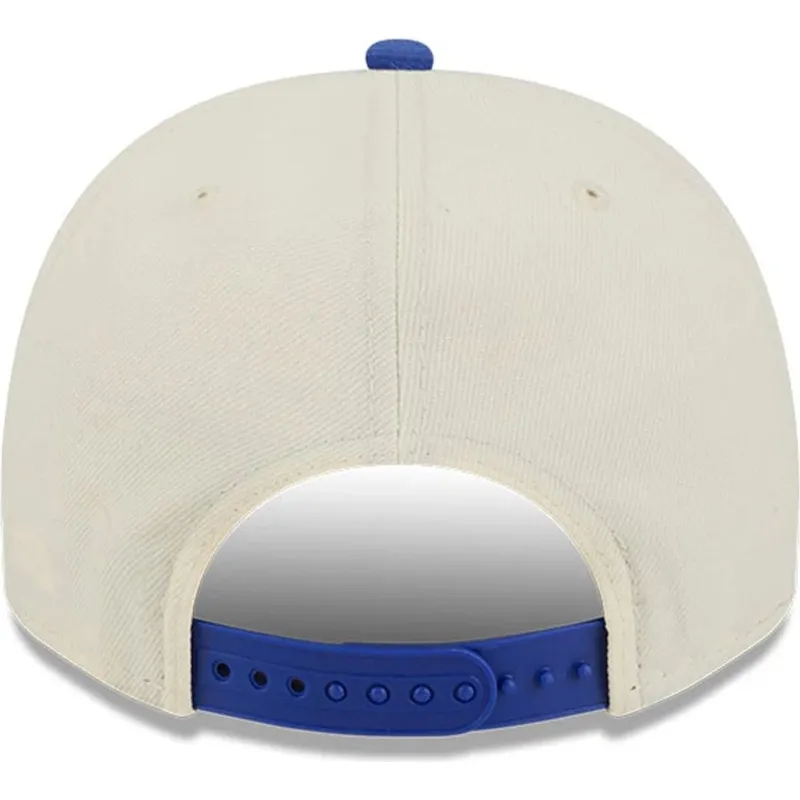 bojd-beige-och-bla-snapback-keps-9fifty-a-frame-precurved-hardwood-classics-fran-minnesota-timberwolves-nba-av-new-era