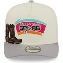 san-antonio-spurs-nba-new-era-9fifty-a-frame-precurved-hardwood-classics-beige-und-grau-snapback-kappe