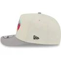 beige-och-gra-snapbackkeps-9fifty-a-frame-precurved-hardwood-classics-fran-san-antonio-spurs-nba-av-new-era