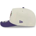 cappello-snapback-beige-e-viola-9fifty-a-frame-precurved-hardwood-classics-utah-jazz-nba-di-new-era