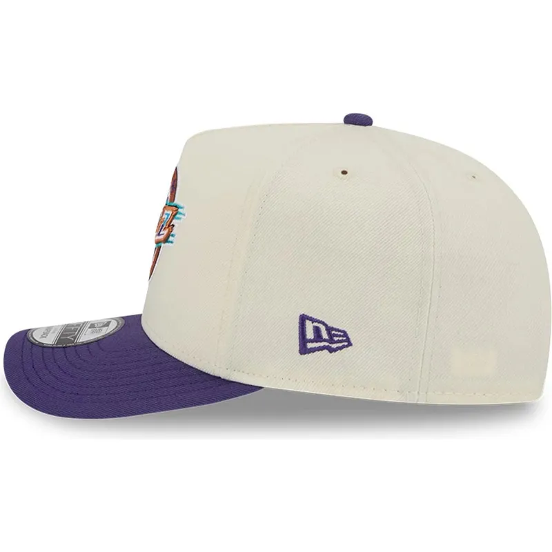 beige-und-violette-gebogene-snapback-kappe-9fifty-a-frame-precurved-hardwood-classics-der-utah-jazz-nba-von-new-era