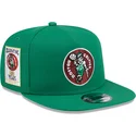 cappello-snapback-verde-piatto-9fifty-a-frame-hardwood-classics-dei-boston-celtics-nba-di-new-era