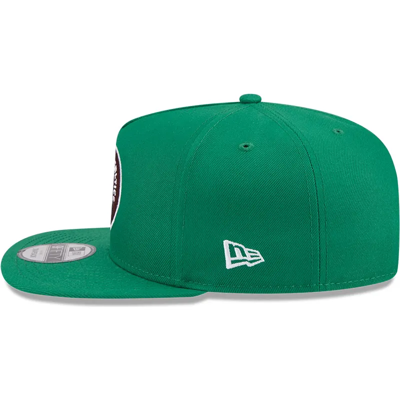 cappello-snapback-verde-piatto-9fifty-a-frame-hardwood-classics-dei-boston-celtics-nba-di-new-era