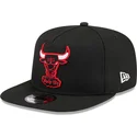 casquette-plate-noire-snapback-9fifty-a-frame-hardwood-classics-chicago-bulls-nba-new-era