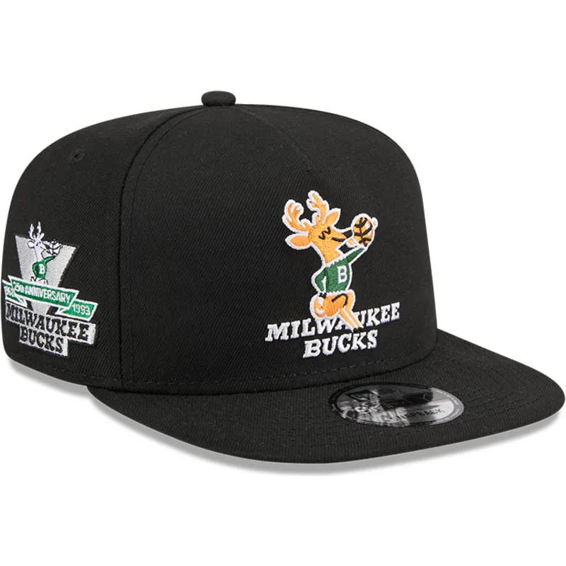 svart-platt-snapback-keps-9fifty-a-frame-hardwood-classics-fran-milwaukee-bucks-nba-av-new-era
