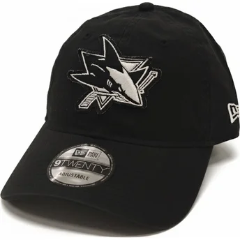 Casquette courbée noire ajustable 9TWENTY Stamp San Jose Sharks NHL New Era