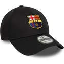 cappellino-curvo-nero-regolabile-del-fc-barcelona-laliga-9forty-core-di-new-era