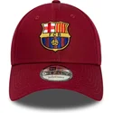 gorra-curva-roja-ajustable-de-fc-barcelona-laliga-9forty-core-de-new-era