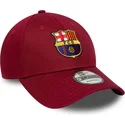 cappellino-curvo-rosso-regolabile-fc-barcelona-laliga-9forty-core-di-new-era