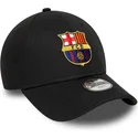 cappellino-curvo-nero-regolabile-per-bambino-del-fc-barcelona-laliga-9forty-core-di-new-era