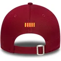 cappellino-curvo-rosso-regolabile-per-bambino-del-fc-barcelona-laliga-9forty-core-di-new-era