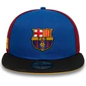 cappello-piatto-blu-e-rosso-regolabile-fc-barcelona-laliga-59fifty-mes-que-un-club-di-new-era
