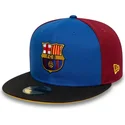 cappello-piatto-blu-e-rosso-regolabile-fc-barcelona-laliga-59fifty-mes-que-un-club-di-new-era