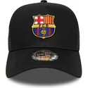 schwarze-fc-barcelona-laliga-a-frame-patch-trucker-cap-von-new-era