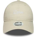 cappellino-curvo-beige-regolabile-da-donna-del-fc-barcelona-laliga-9twenty-wordmark-di-new-era