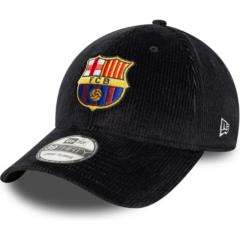 cappellino-curvo-nero-regolabile-del-fc-barcelona-laliga-39thirty-cord-di-new-era