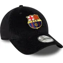 fc-barcelona-laliga-39thirty-cord-schwarze-curved-fitted-cap-von-new-era