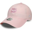 casquette-courbee-rose-ajustable-pour-femme-avec-logo-rose-fc-barcelona-laliga-9twenty-new-era
