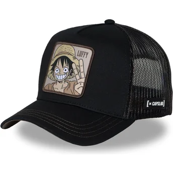 Capslab Monkey D. Luffy OP2 WAN3 One Piece Black Trucker Hat