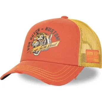 Trucker-Cap orange und gelb CREW33 von Von Dutch