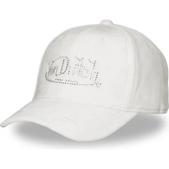 Weiße verstellbare Curved Cap VEL E CB von Von Dutch