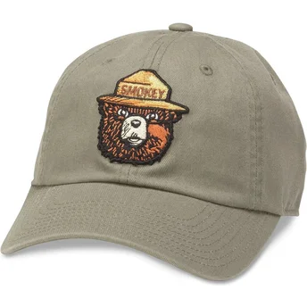 Casquette courbée verte ajustable Smokey Bear Ballpark American Needle