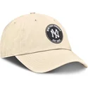 beige-verstellbare-kappe-club-unstructured-organic-cotton-der-new-york-yankees-mlb-von-nike