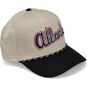 cappellino-curvo-beige-e-nero-snapback-rise-structured-di-atlanta-braves-mlb-di-nike