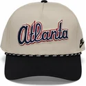 casquette-courbee-beige-et-noire-snapback-rise-structured-atlanta-braves-mlb-nike
