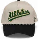 czapka-z-daszkiem-bezowo-czarna-snapback-rise-structured-oakland-athletics-mlb-nike