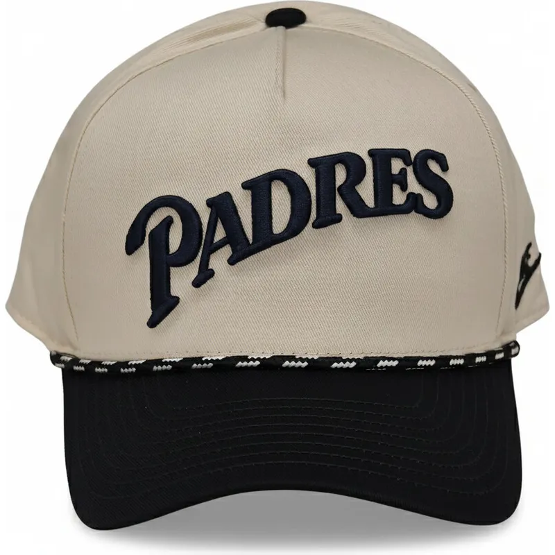 gorra-curva-beige-y-negra-snapback-rise-structured-de-san-diego-padres-mlb-de-nike