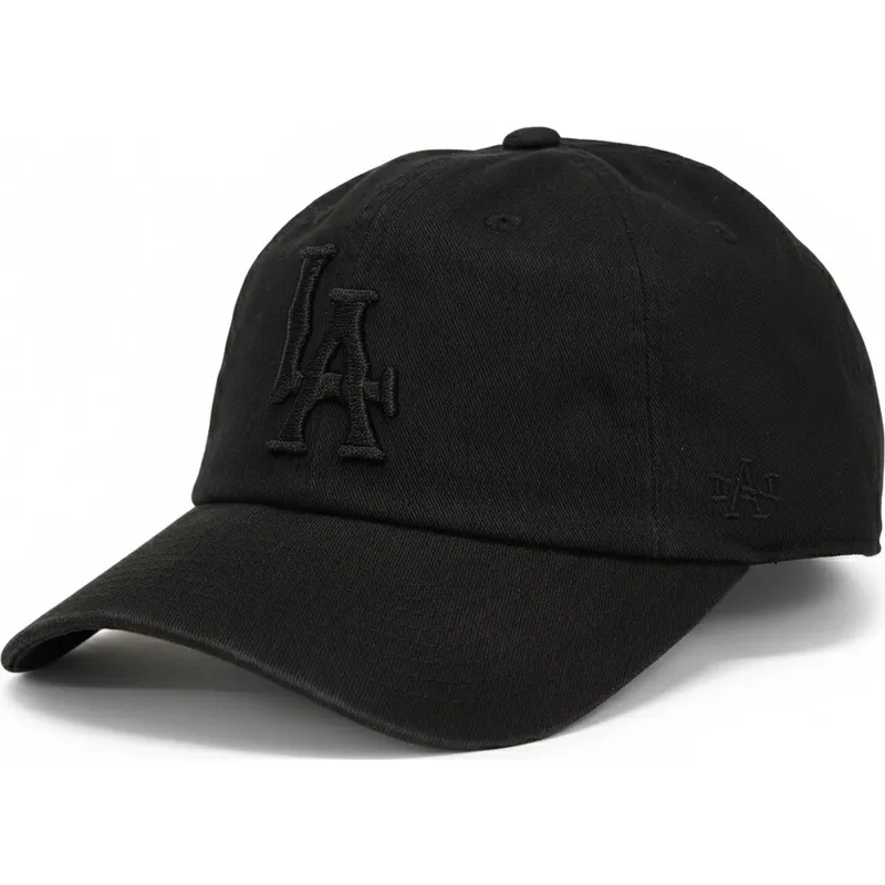 american-needle-curved-brim-black-logo-los-angeles-dodgers-ballpark-black-adjustable-cap