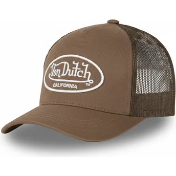 Czapka trucker brązowa regulowana LOF B3 Von Dutch