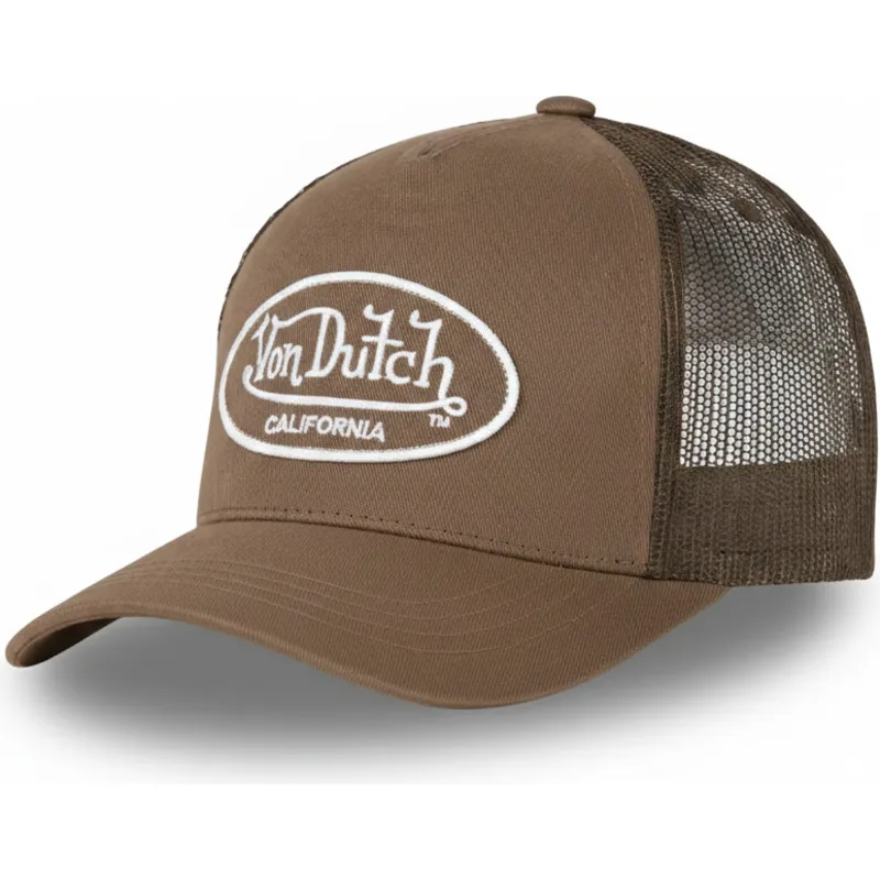 gorra-trucker-marron-ajustable-lof-b3-de-von-dutch