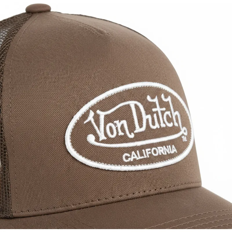 von-dutch-lof-b3-brown-adjustable-trucker-hat