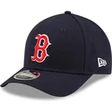 cappellino-visiera-curva-blu-marino-snapback-9forty-m-crown-player-replica-di-boston-red-sox-mlb-di-new-era