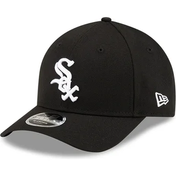Cappellino curvo nero snapback 9FORTY M-Crown Player Replica di Chicago White Sox MLB di New Era