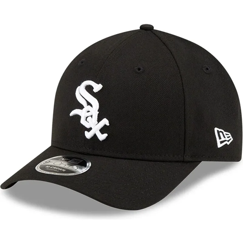 cappellino-curvo-nero-snapback-9forty-m-crown-player-replica-di-chicago-white-sox-mlb-di-new-era