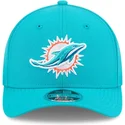 casquette-courbee-bleue-snapback-9forty-m-crown-team-miami-dolphins-nfl-new-era