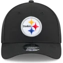casquette-courbee-noire-snapback-9forty-m-crown-team-pittsburgh-steelers-nfl-new-era