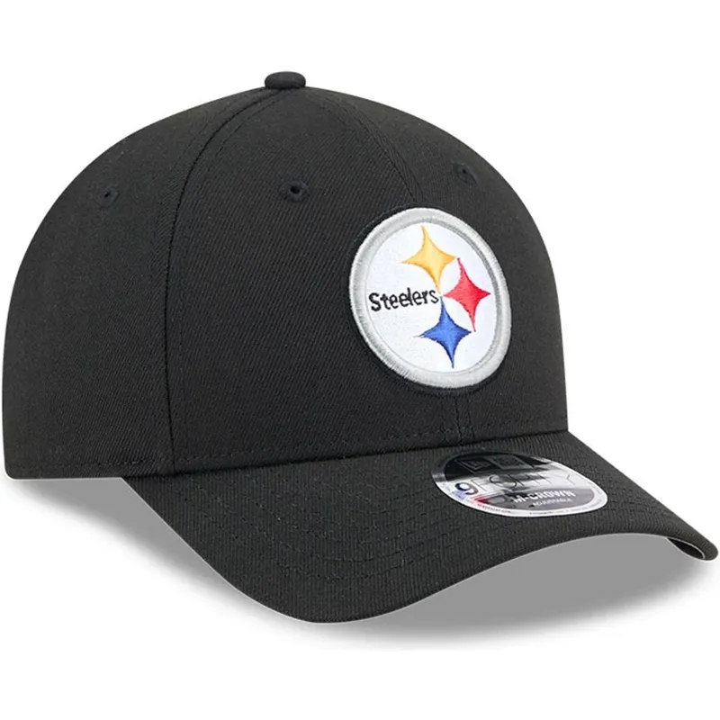 cappellino-curvo-nero-snapback-9forty-m-crown-team-dei-pittsburgh-steelers-nfl-di-new-era