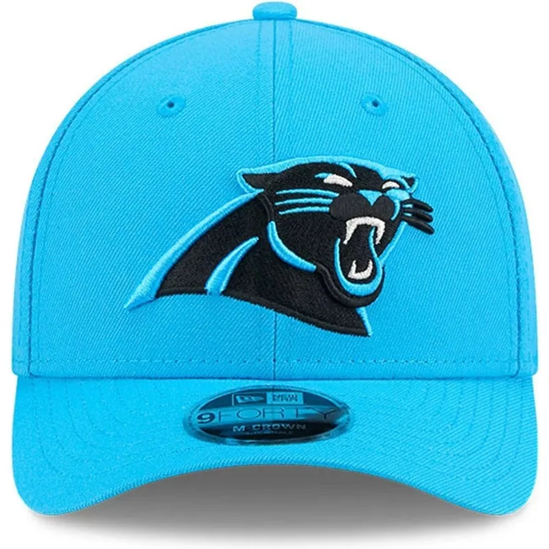blaue-gebogene-snapback-kappe-9forty-m-crown-team-der-carolina-panthers-nfl-von-new-era