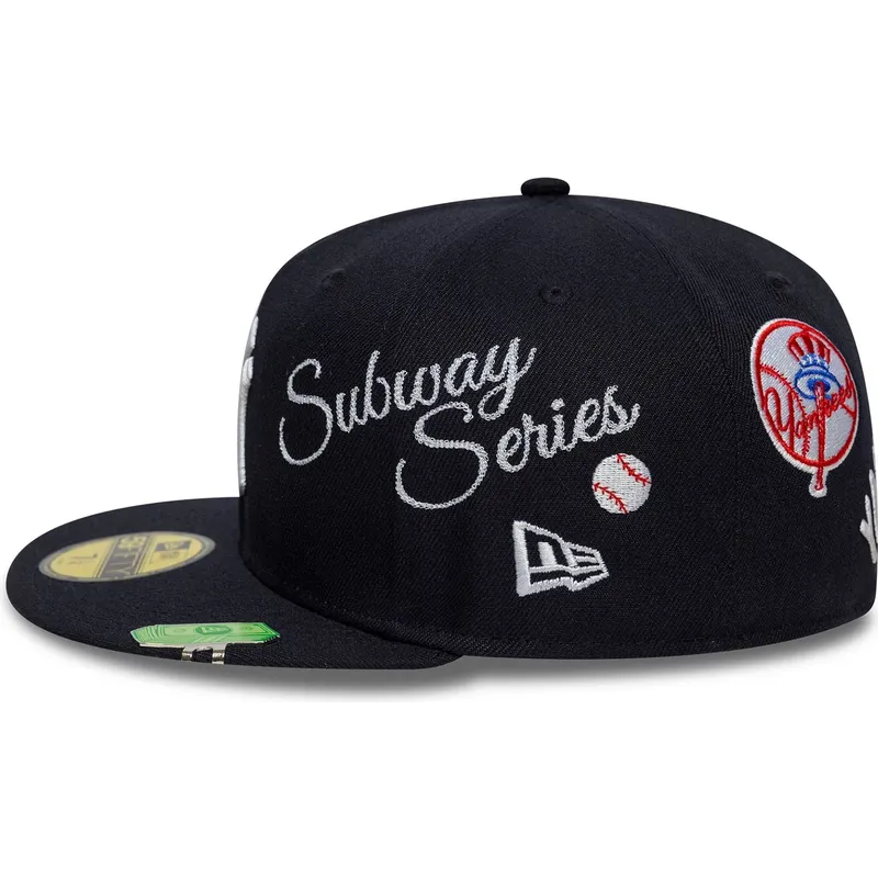 casquette-plate-bleue-marine-ajustee-59fifty-subway-series-new-york-yankees-mlb-new-era