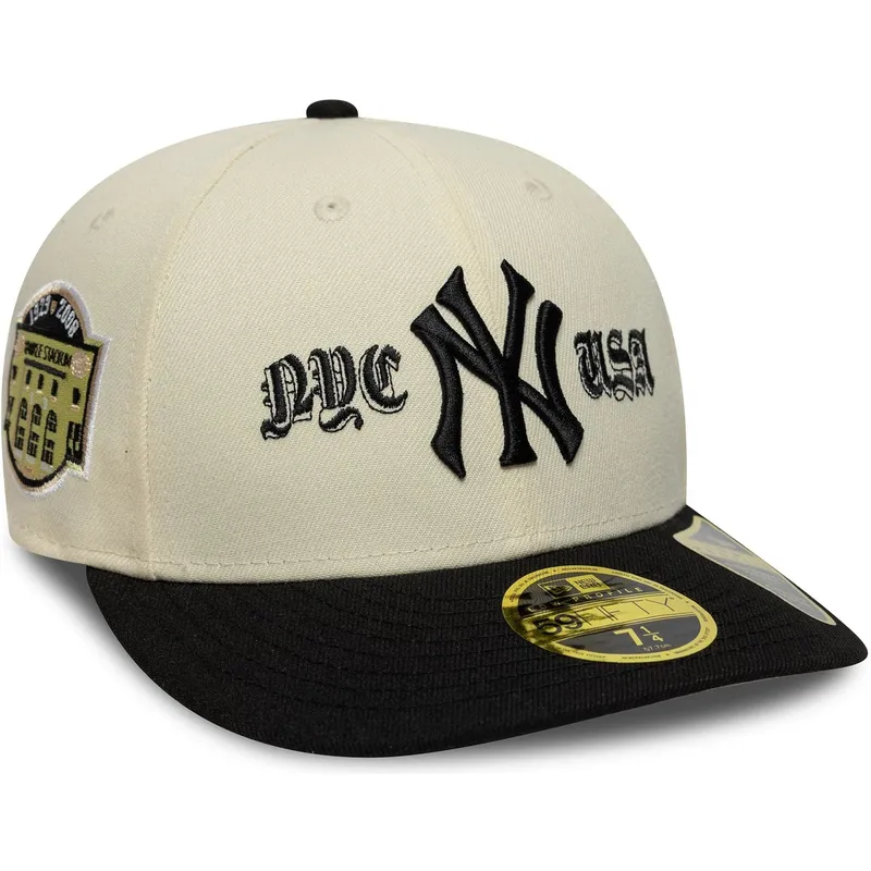 czapka-z-zakrzywionym-daszkiem-bezowo-czarna-dopasowana-59fifty-low-profile-precurved-coops-new-york-yankees-mlb-new-era