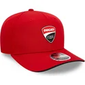 cappellino-curvo-rosso-snapback-9seventy-stretch-snap-core-di-ducati-motor-motogp-di-new-era