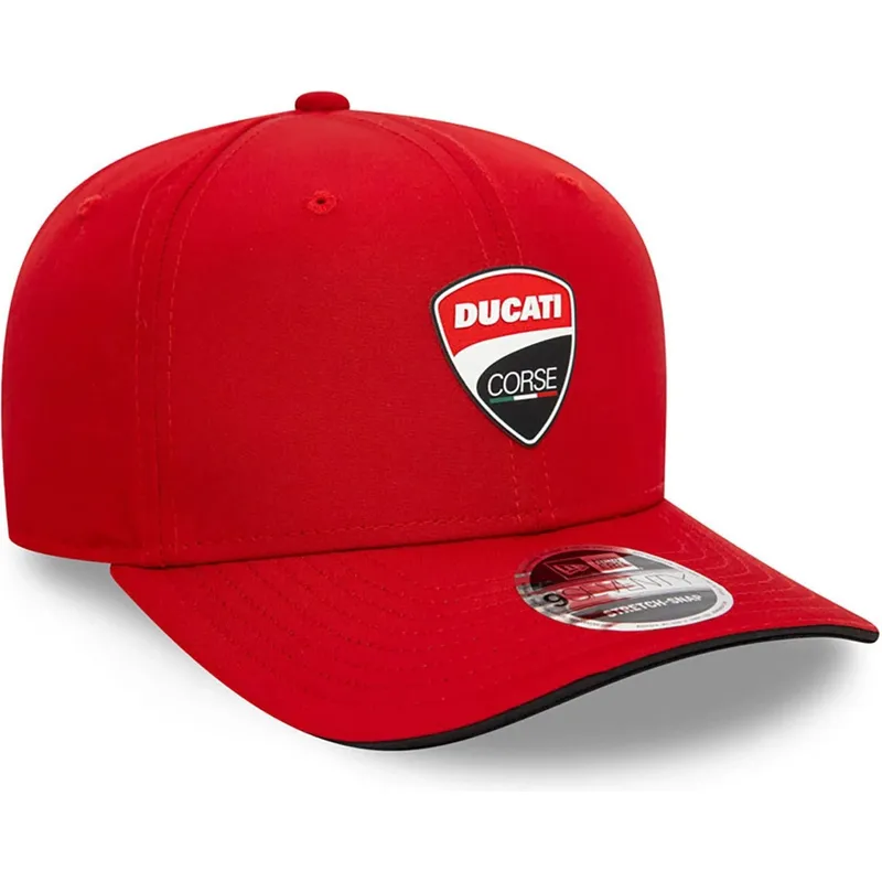 gorra-curva-roja-snapback-9seventy-stretch-snap-core-de-ducati-motor-motogp-de-new-era